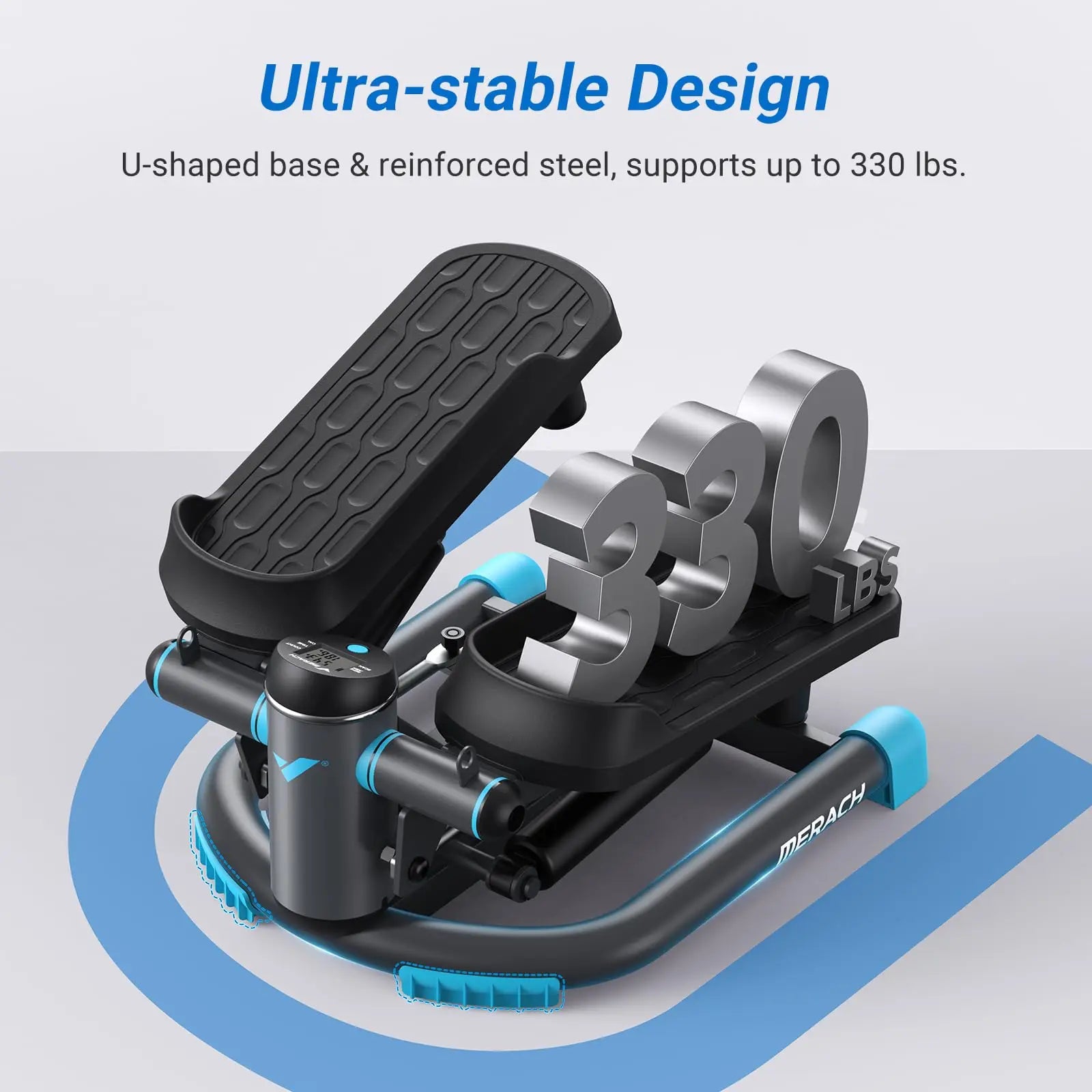 MERACH Stepper Upgrade - Stepper de doble acción con capacidad de 330 libras