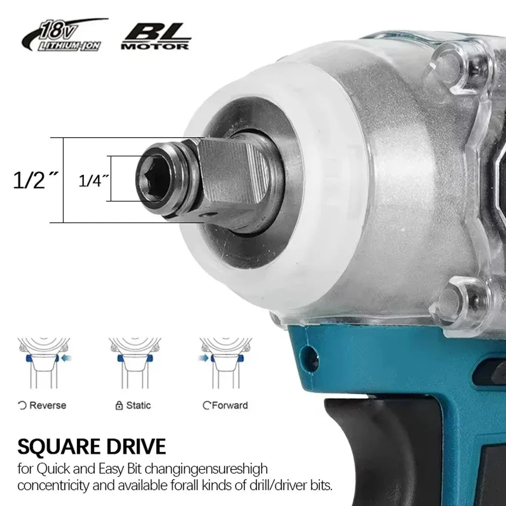 Llave de Impacto Makita DTW285 18V Brushless 280N.m 1/2" Compatible Batería 18V