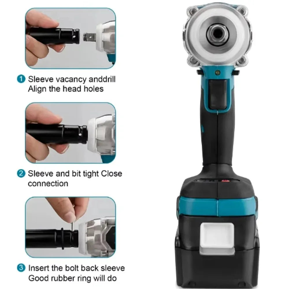 Llave de Impacto Makita DTW285 18V Brushless 280N.m 1/2" Compatible Batería 18V