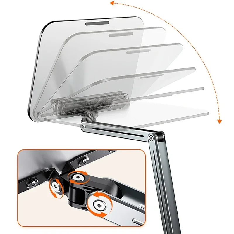 Atril con Pinza para Escritorio - Soporte Ajustable Multiángulo para Libros y Tablets