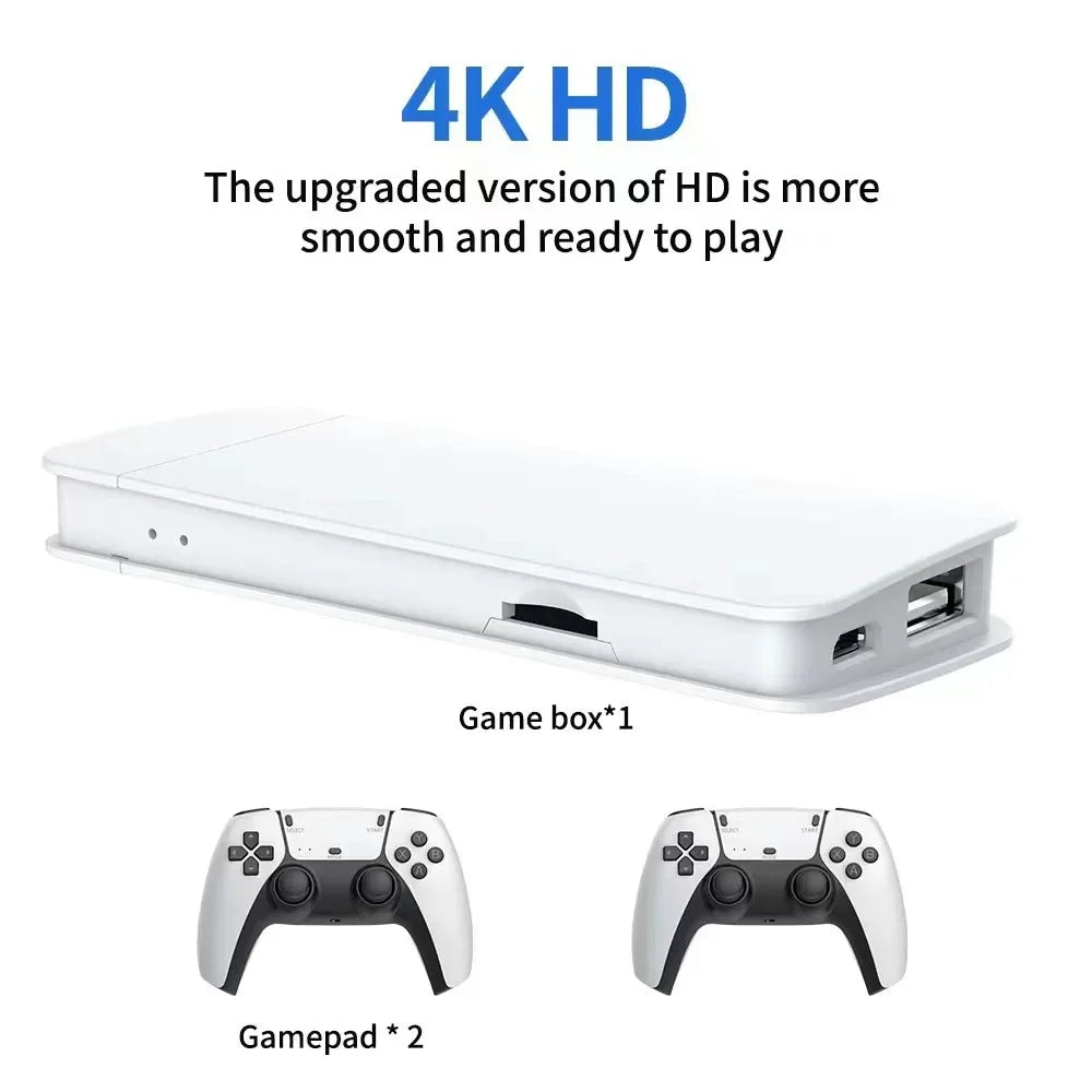 Consola de juegos portátil M15 Game Stick Mini TV, mandos inalámbricos, 64 GB