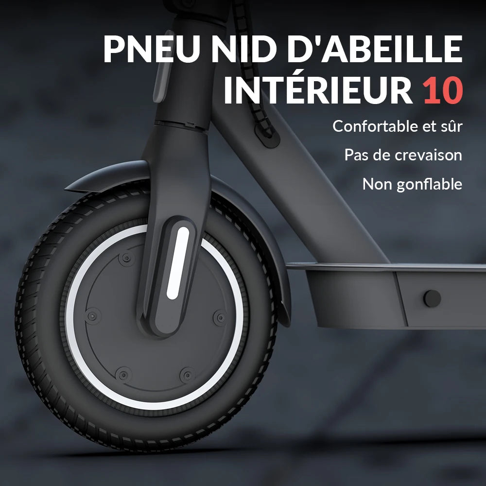 Patinete eléctrico plegable para adultos de 5ª rueda, intermitentes