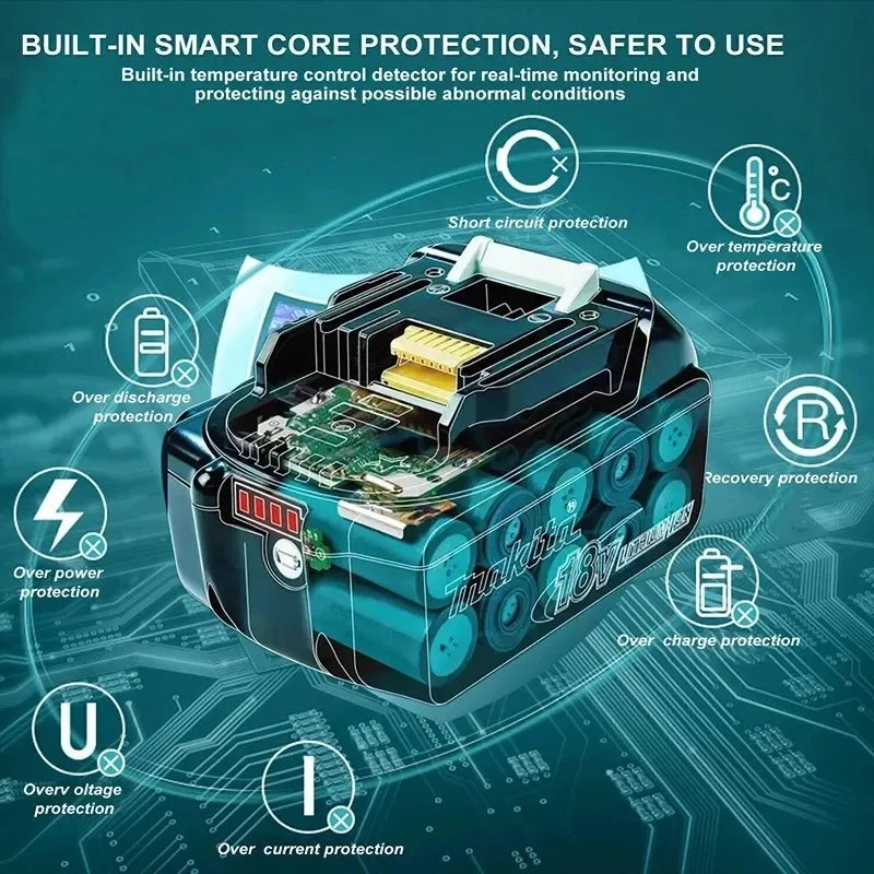 Batería recargable Makita 100% original de 18 V, 5 Ah, 6 Ah y 9 Ah