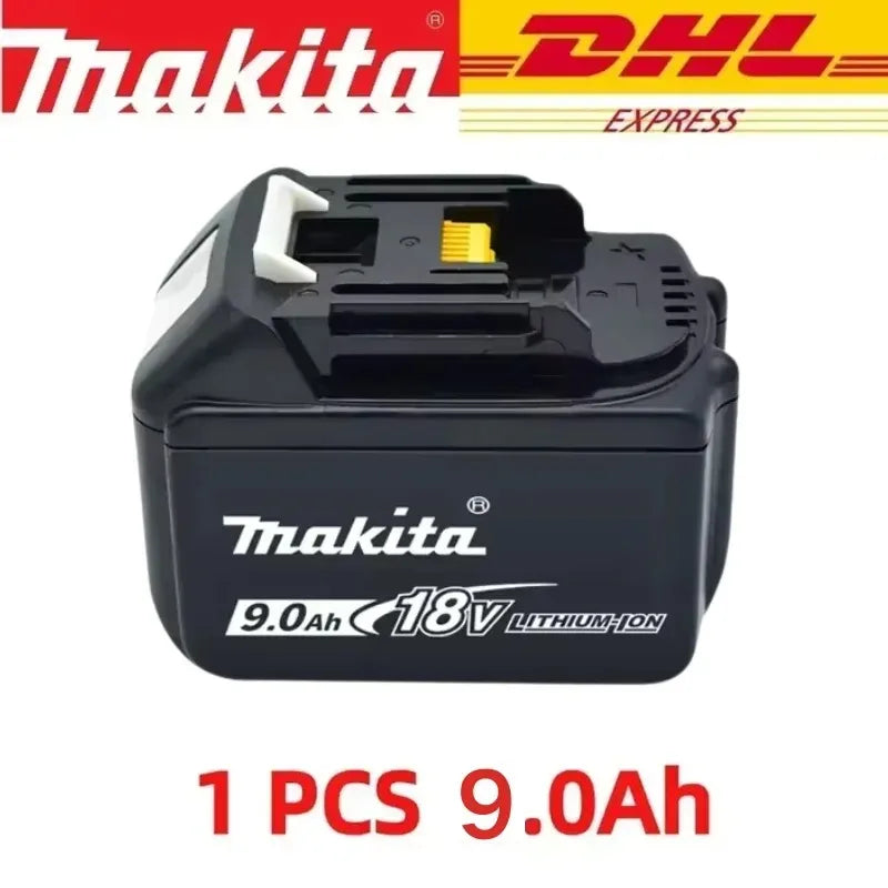Taladro DDF487 - 2 Baterías 18V 9Ah BL1890B + Cargador DC18RC Compatible para Makita