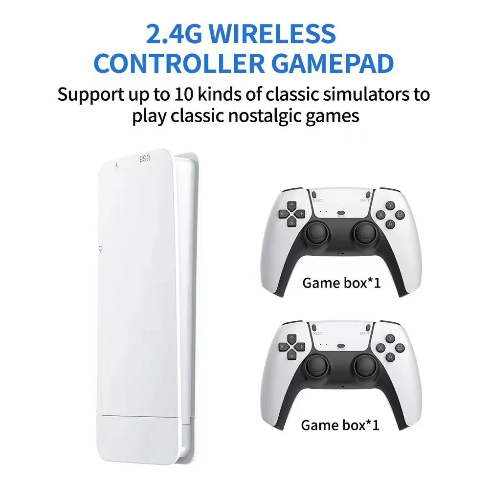 Consola de juegos portátil M15 Game Stick Mini TV, mandos inalámbricos, 64 GB