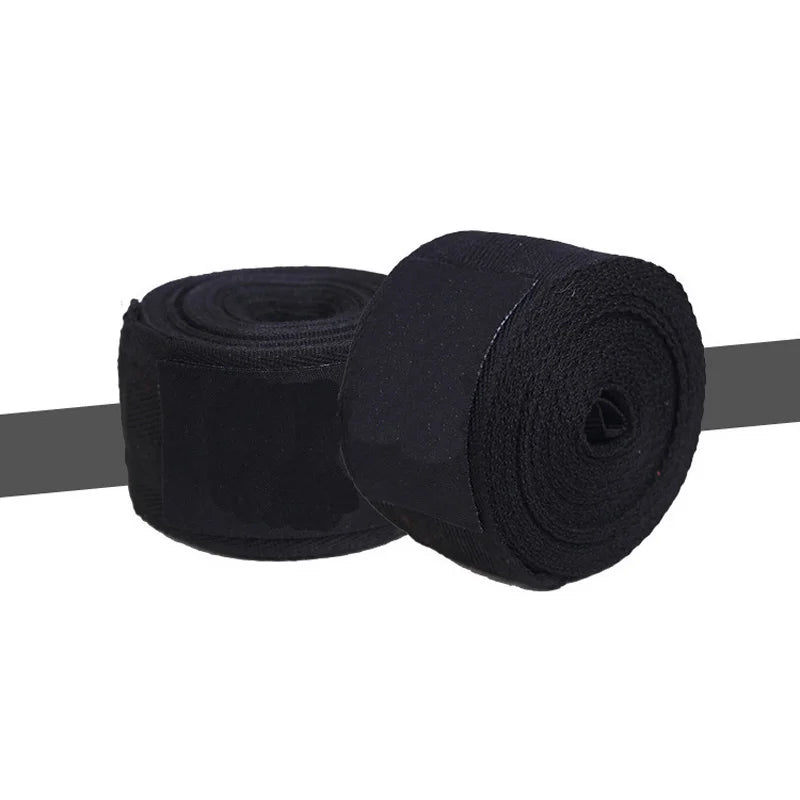 2 rollos de vendas de algodón para boxeo.
