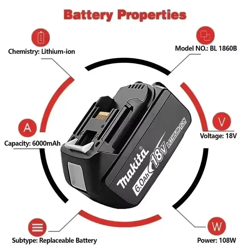 Batería Makita BL1840 original de 18 V compatible con herramienta eléctrica Makita