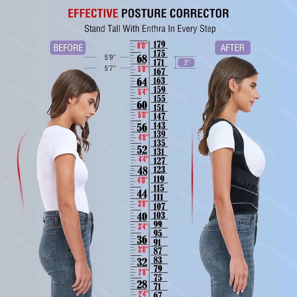 Corrector de postura para espalda, para mujeres y hombres