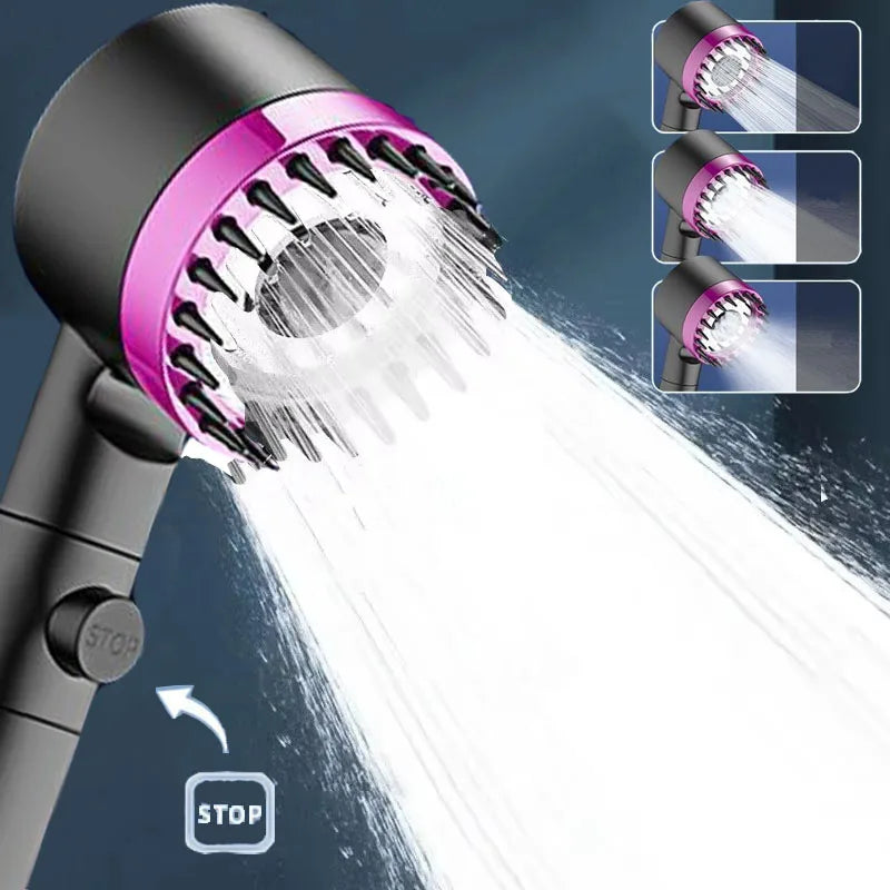 Filtro de ducha de cuatro modos, accesorios de baño, cabezal de masaje