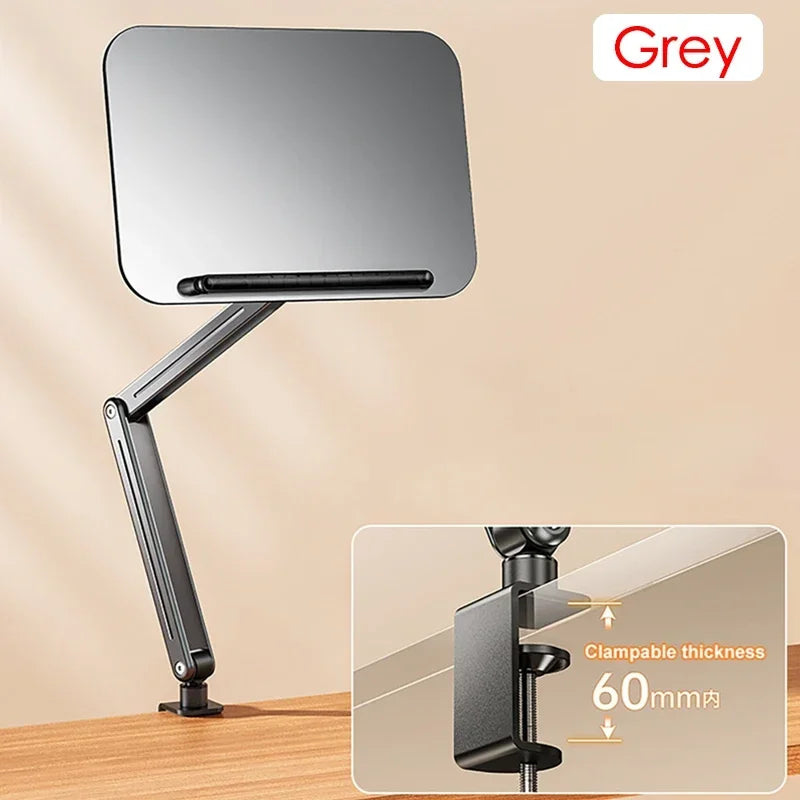 Atril con Pinza para Escritorio - Soporte Ajustable Multiángulo para Libros y Tablets