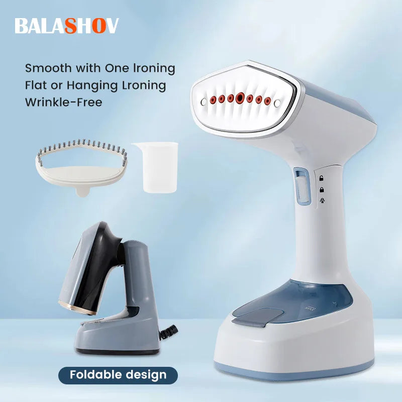 Plancha de Vapor Portátil 1500W - Vaporizador de Ropa de Mano para Hogar y Viajes