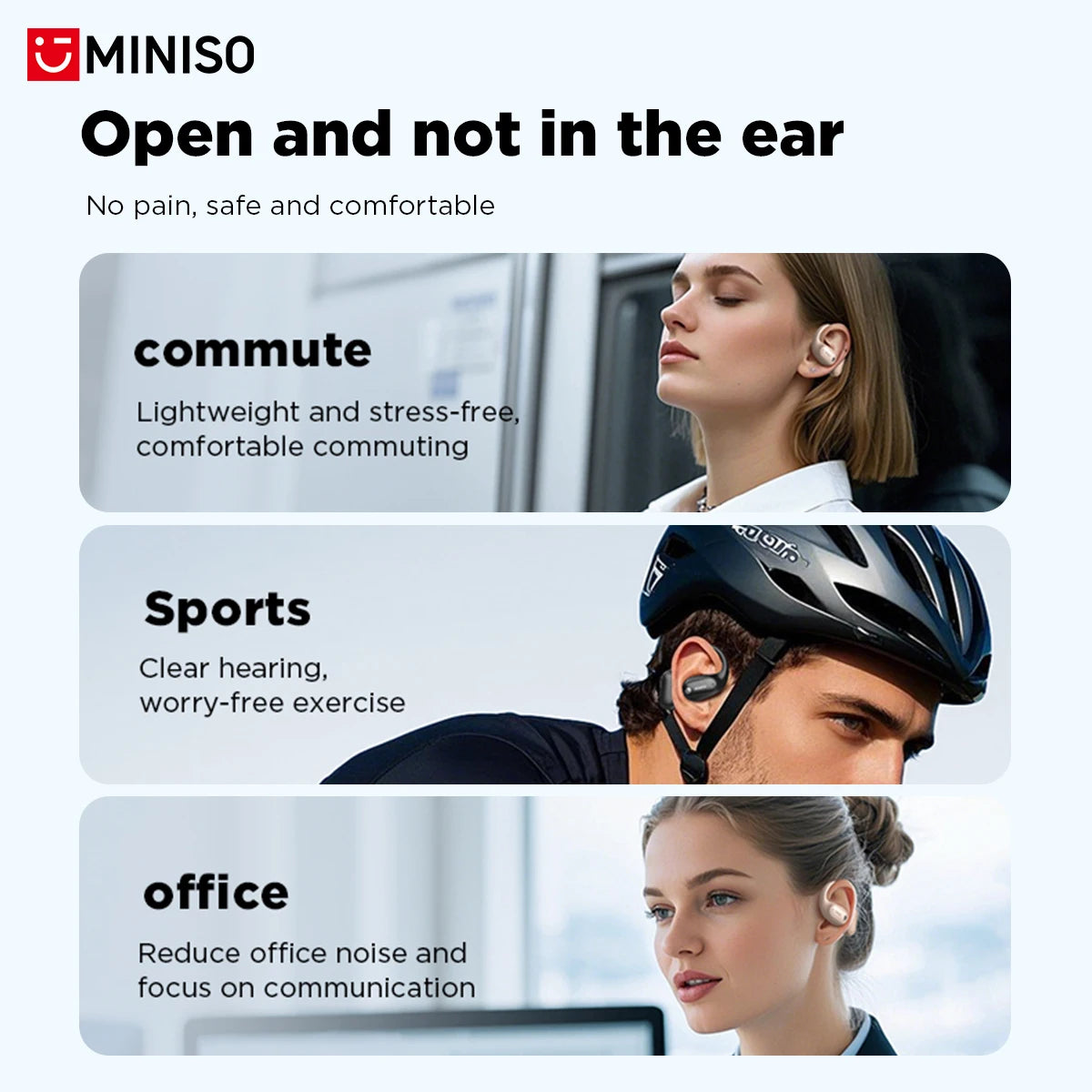 Auriculares Bluetooth MINISO MS190 - Deportivos Impermeables con Traducción Inteligente