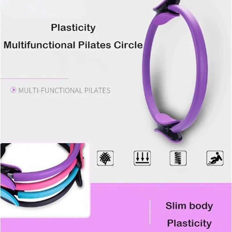Anillo de yoga, fitness, pilates, para mujeres y niñas, ejercicio en casa.