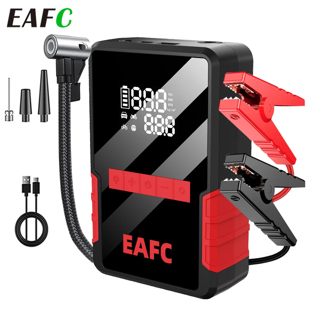 Arrancador de batería de coche FAEC 1200A, compresor de aire de 150 PSI, 4 en 1,
