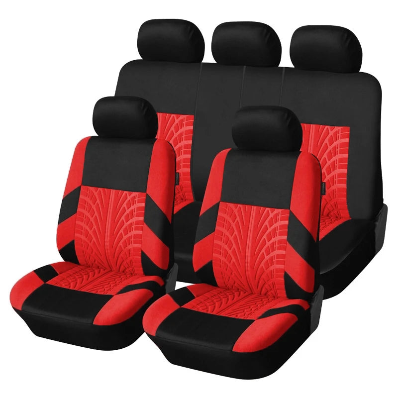Juego de fundas para asientos de coche con bordado de marca,