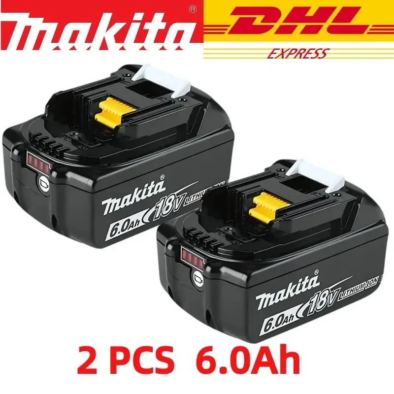 Taladro DDF487 - 2 Baterías 18V 9Ah BL1890B + Cargador DC18RC Compatible para Makita