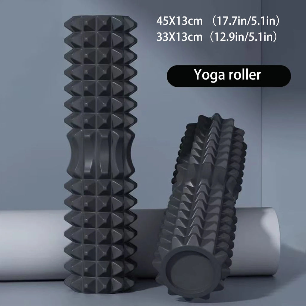 Bloque de masaje muscular con rodillo de espuma para yoga de 45 cm.