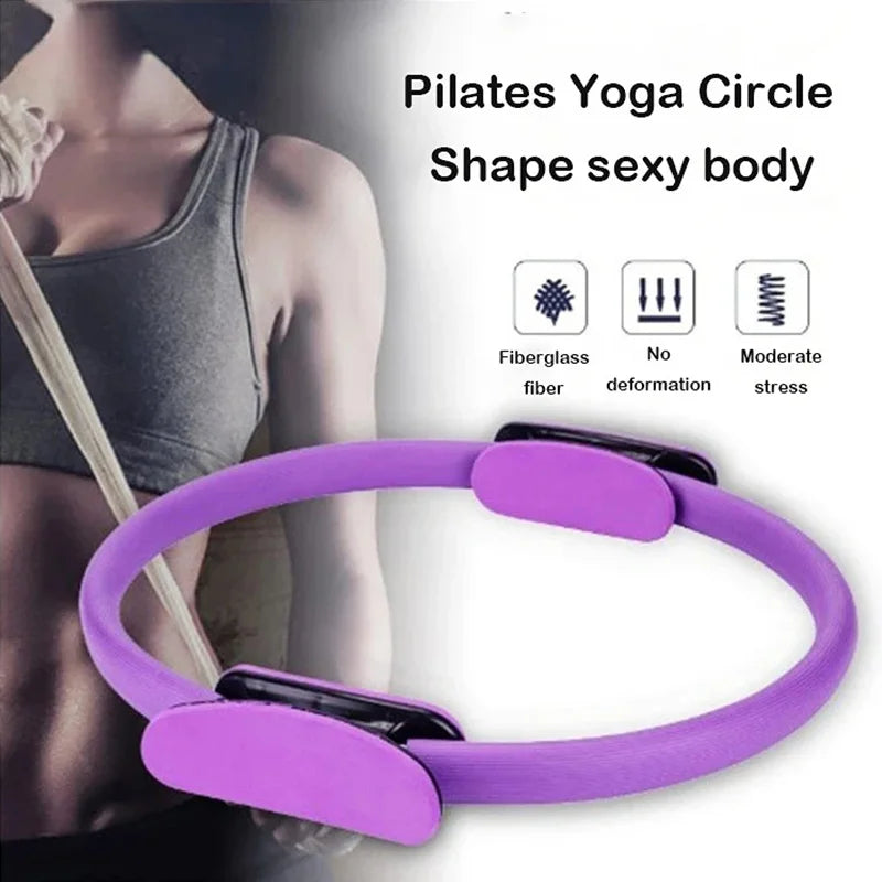 Anillo de yoga, fitness, pilates, para mujeres y niñas, ejercicio en casa.