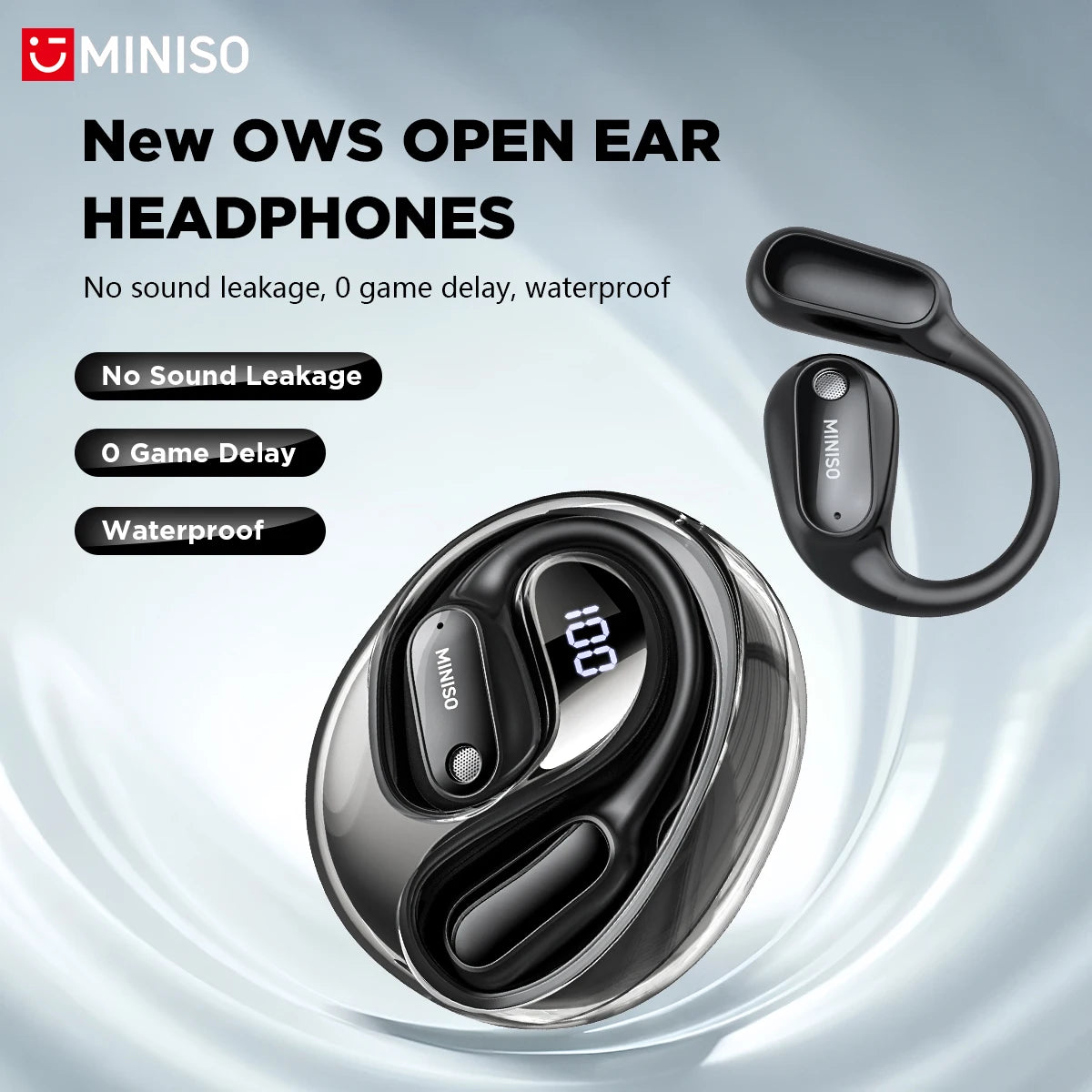 Auriculares Bluetooth MINISO MS190 - Deportivos Impermeables con Traducción Inteligente