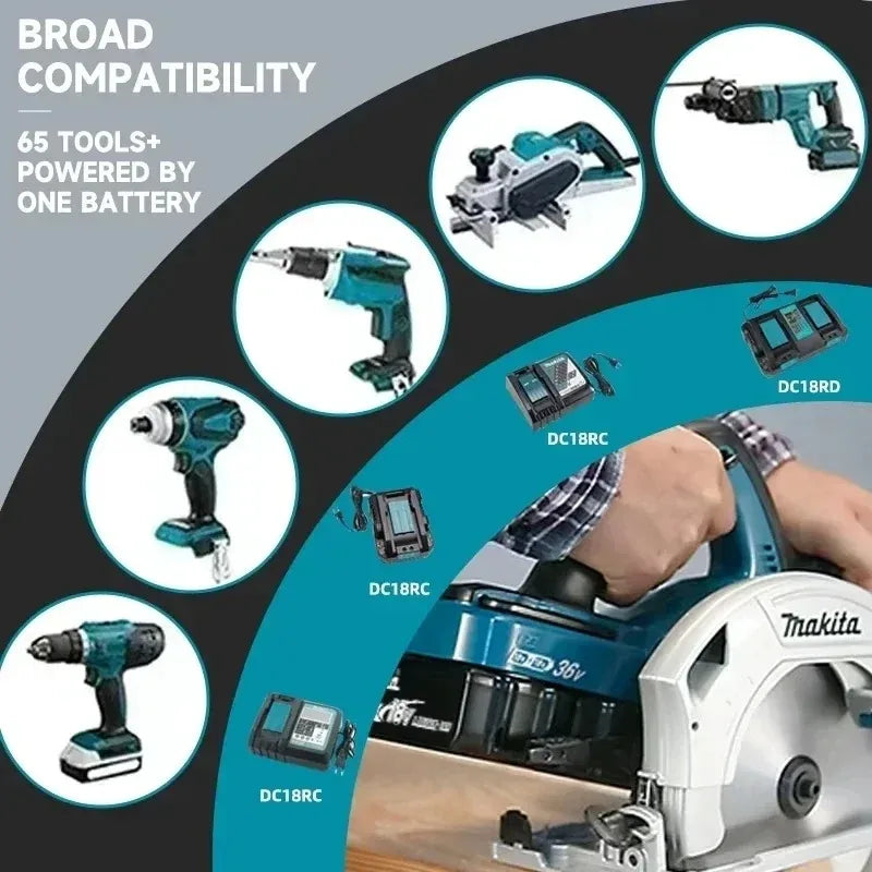 Batería recargable Makita 100% original de 18 V, 5 Ah, 6 Ah y 9 Ah