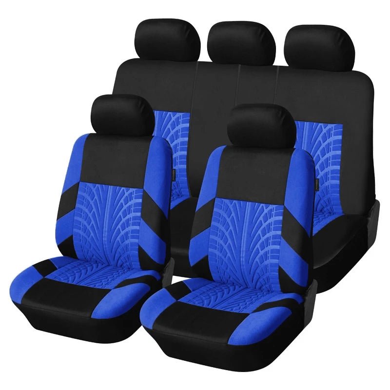 Juego de fundas para asientos de coche con bordado de marca,