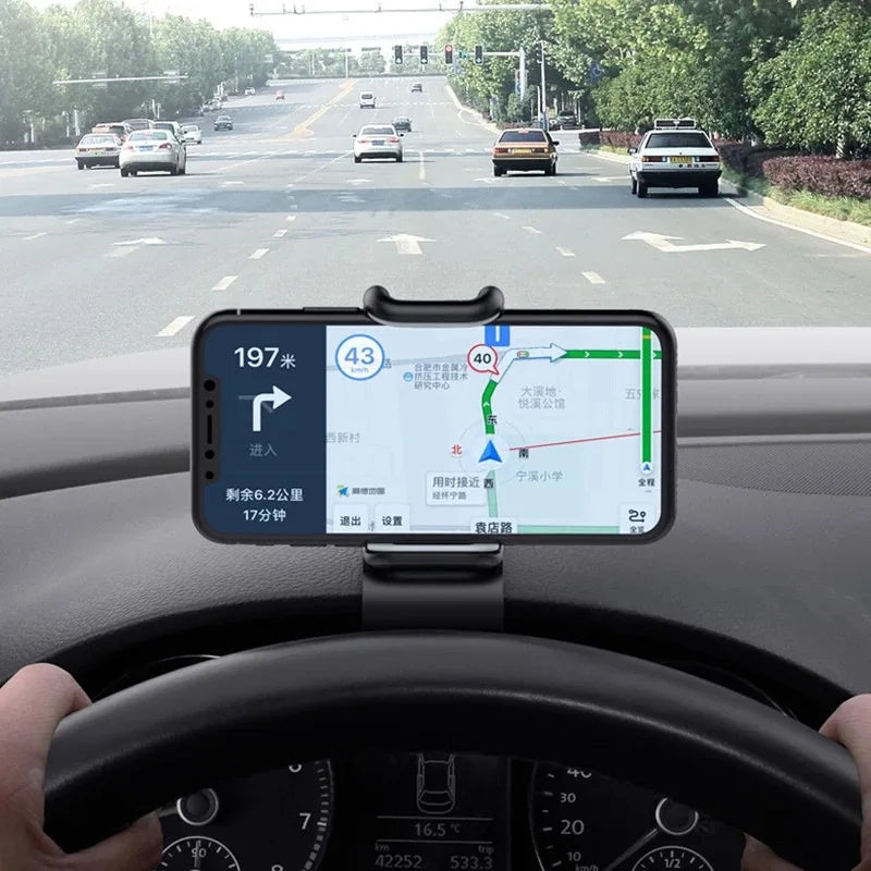 Soporte universal para teléfono móvil de coche, giratorio 360°, para salpicadero,