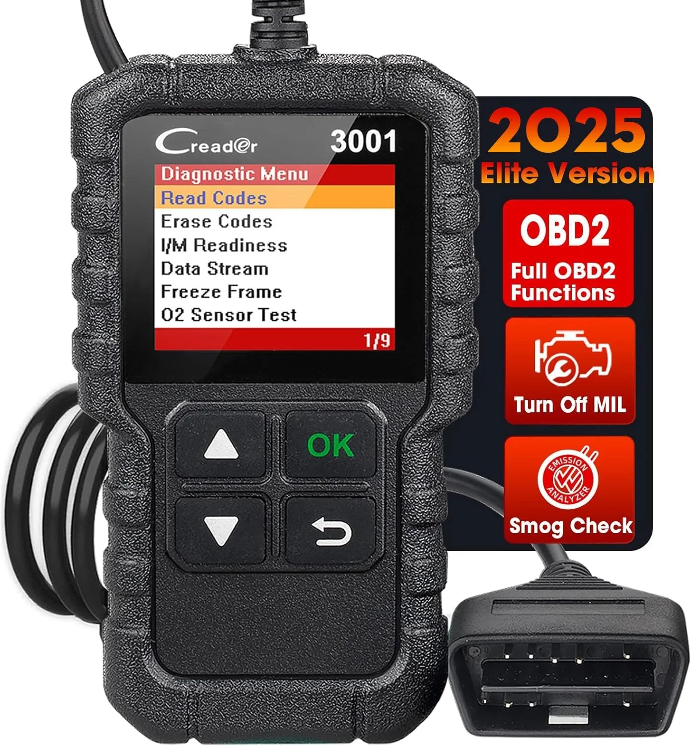 LAUNCH Creader 3001 OBD2 Scanner Lector de códigos de falla del motor
