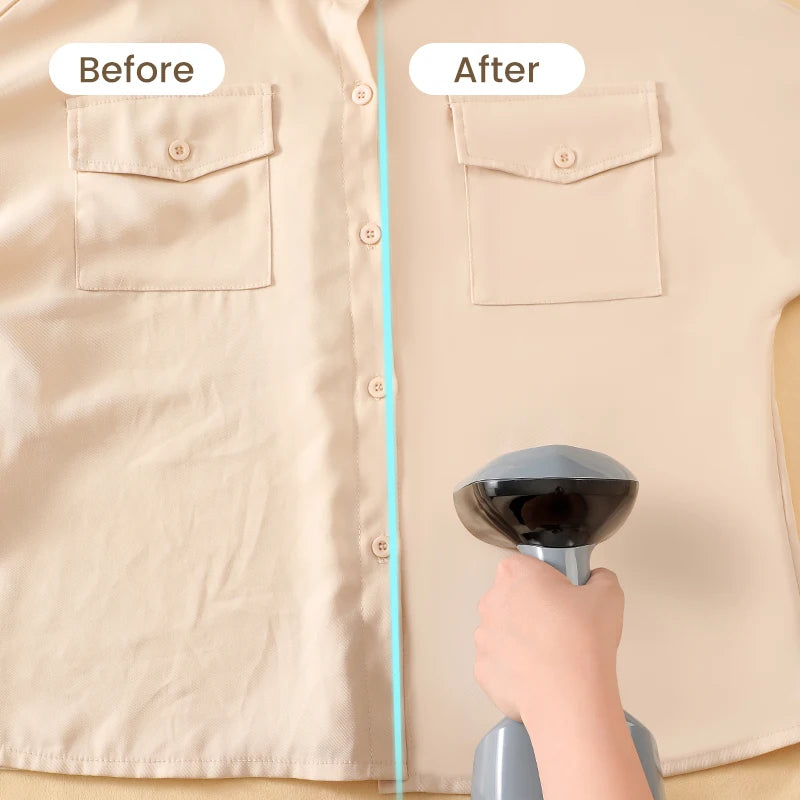 Plancha de Vapor Portátil 1500W - Vaporizador de Ropa de Mano para Hogar y Viajes