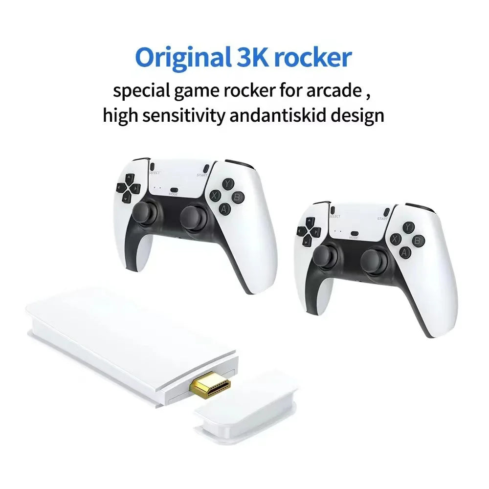 Consola de juegos portátil M15 Game Stick Mini TV, mandos inalámbricos, 64 GB