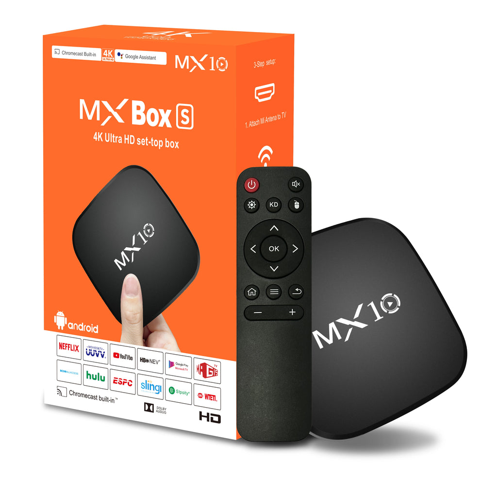 Nuevo decodificador Android TV Box Mini MX10 de 1 GB y 8 GB, 2, 4 GB, wifi