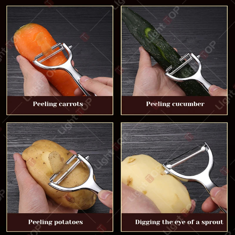 Cuchillo de Cocina Multifunción Forjado a Mano - Acero Inoxidable