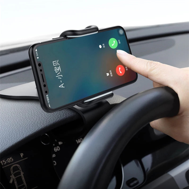 Soporte universal para teléfono móvil de coche, giratorio 360°, para salpicadero,