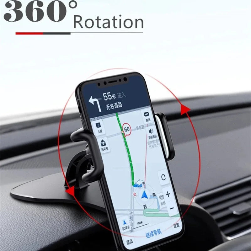 Soporte universal para teléfono móvil de coche, giratorio 360°, para salpicadero,