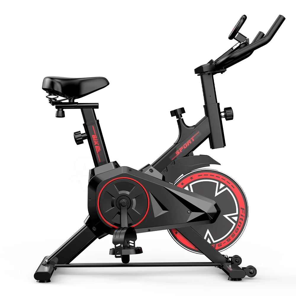 Bicicleta estática para interiores con volante de inercia de 4 kg, silenciosa,