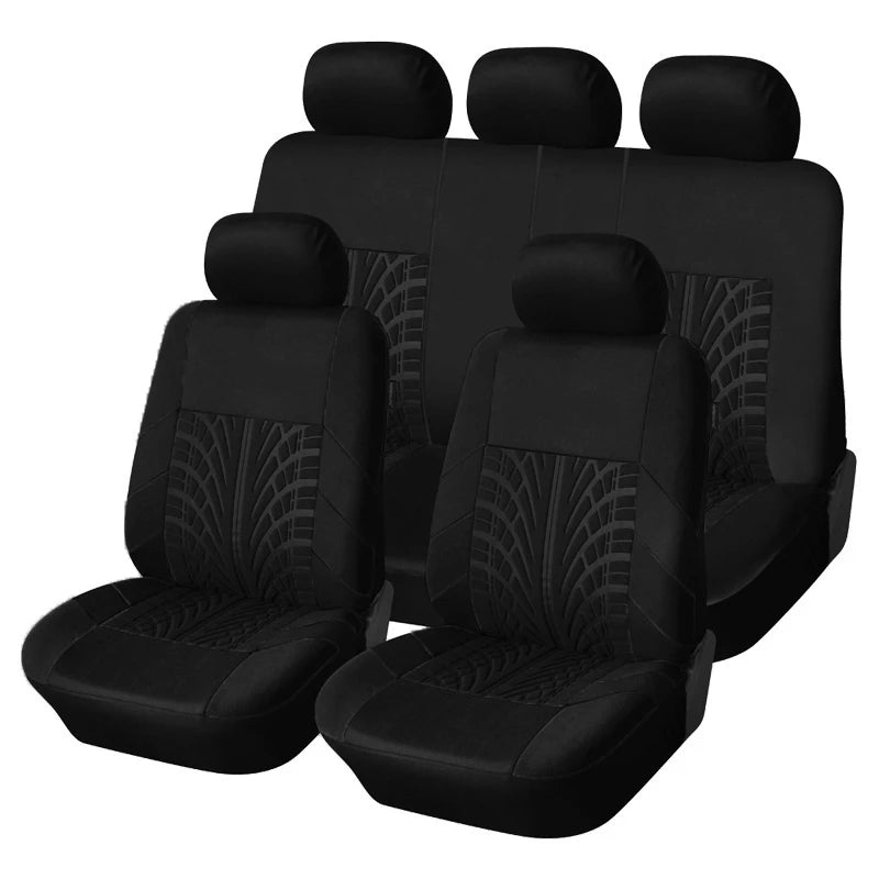Juego de fundas para asientos de coche con bordado de marca,