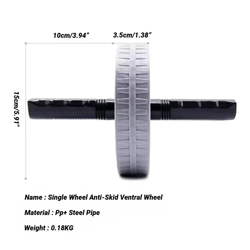 Rueda abdominal resistente con rodillo antideslizante para fortalecer los músculo