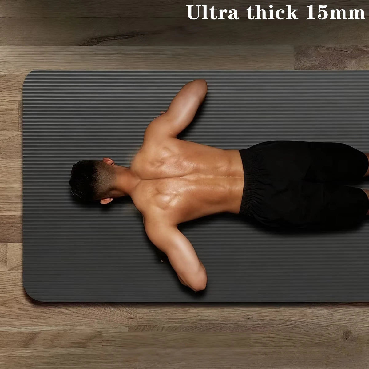 Esterilla de yoga de 15 mm de grosor, antideslizante, para deporte,