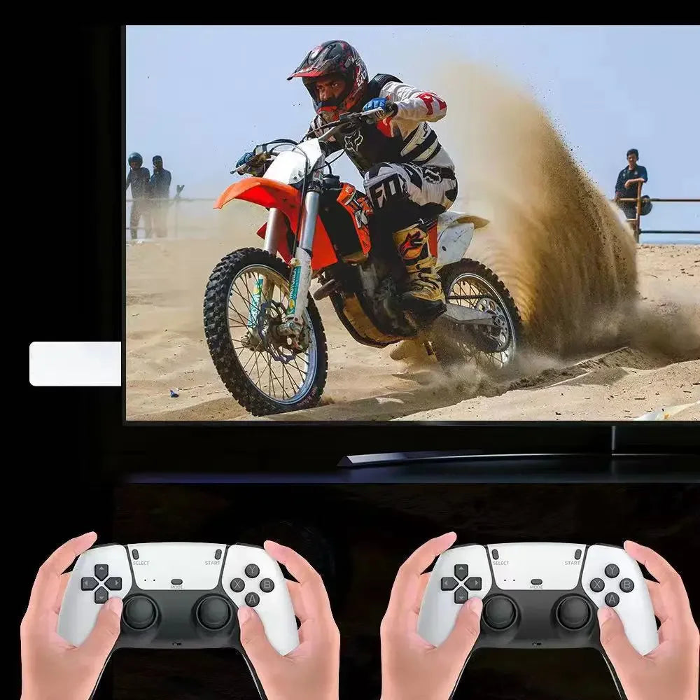 Consola de juegos portátil M15 Game Stick Mini TV, mandos inalámbricos, 64 GB