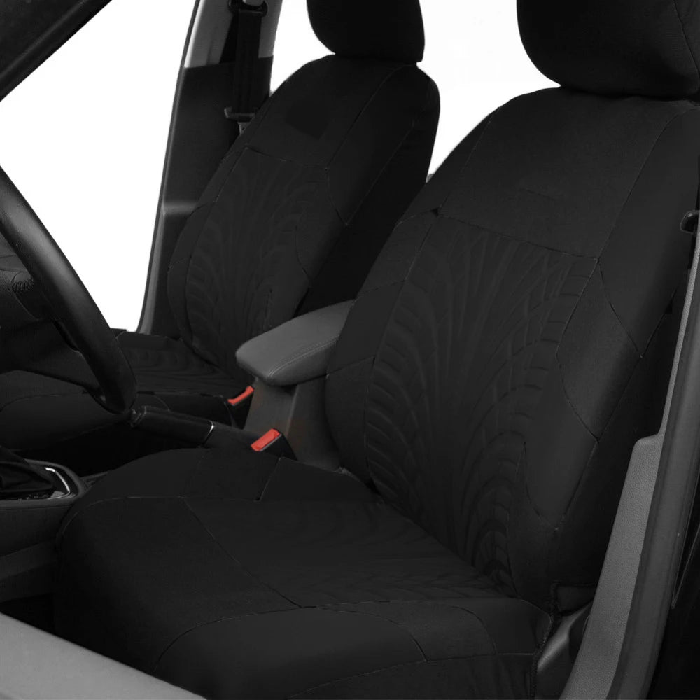 Juego de fundas para asientos de coche con bordado de marca,