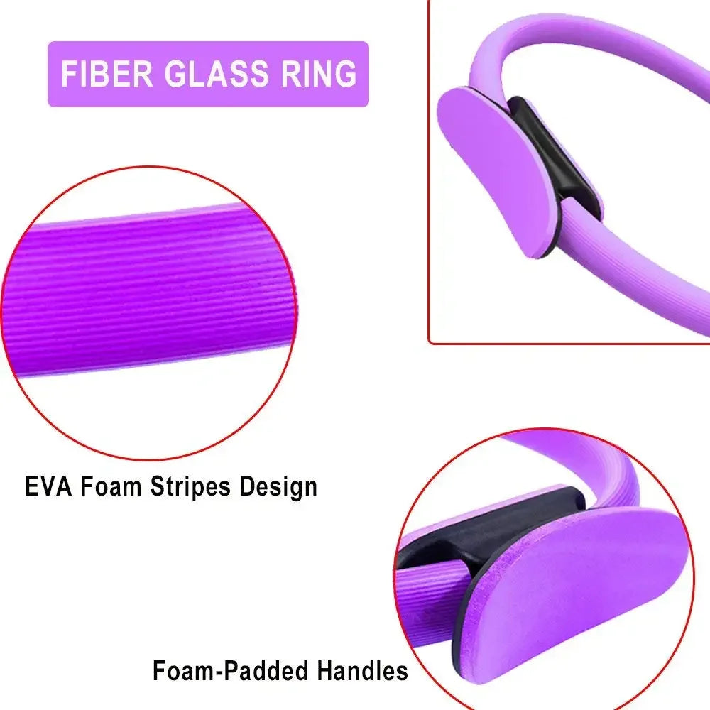 Anillo de yoga, fitness, pilates, para mujeres y niñas, ejercicio en casa.