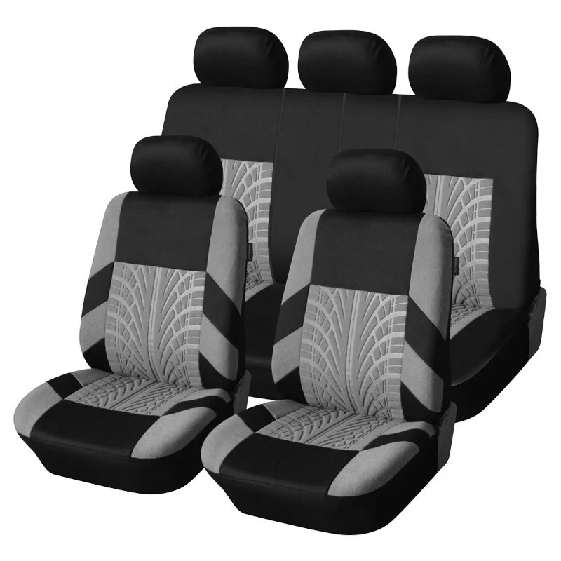 Juego de fundas para asientos de coche con bordado de marca,
