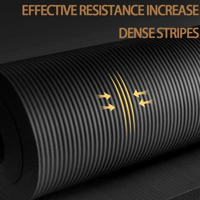 Esterilla de yoga de 15 mm de grosor, antideslizante, para deporte,